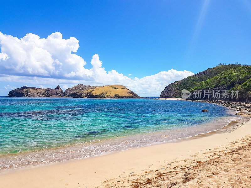 消防海滩，Les Saintes群岛，瓜德罗普岛。